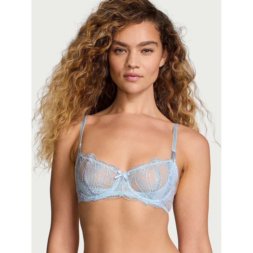 Victoria's Secret NWT Wicked Iridescent Embroidery Unlined Balconette Bra